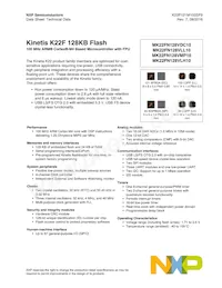 MK22FN128VLH10R Datasheet Cover