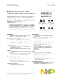 MK22FN256VLL12R Datenblatt Cover