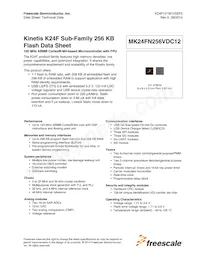 MK24FN256VDC12數據表 封面