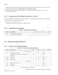 MK24FN256VDC12 데이터 시트 페이지 16