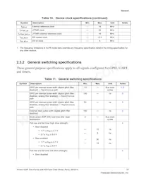 MK24FN256VDC12 데이터 시트 페이지 17