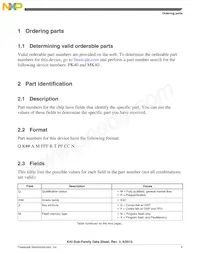 MK40DN512VLK10 Datasheet Pagina 5