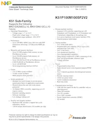 MK51DN512CLL10 Datasheet Cover