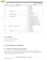 MK51DX128CLH7 Datasheet Page 5