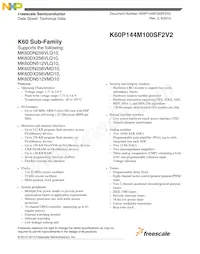 MK60DX256VMD10 Datasheet Cover