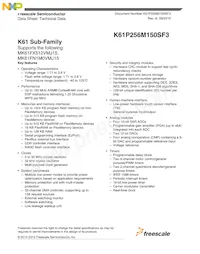 MK61FN1M0VMJ15 Datasheet Cover