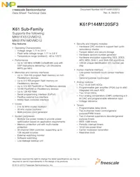 MK61FX512VMD12 Datenblatt Cover