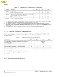 MKL27Z256VFM4R Datasheet Page 22