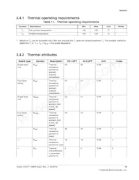 MKV31F128VLL10 Datasheet Pagina 19