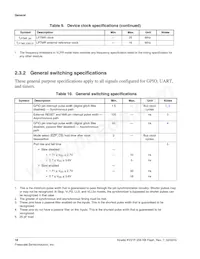 MKV31F256VLH12P Datenblatt Seite 18