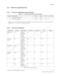 MKV31F256VLH12P Datasheet Page 19