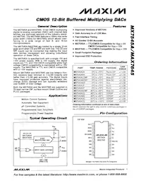 MX7545ACWP+T Datasheet Cover