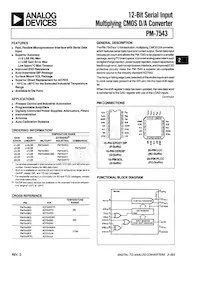 PM7543FSR Datasheet Cover