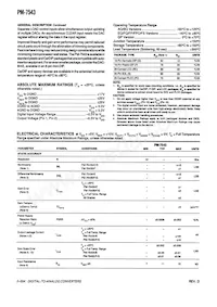 PM7543FSR Datasheet Page 2