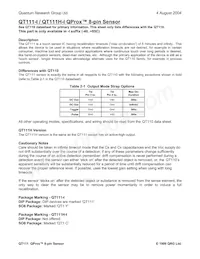 QT115-S Datasheet Page 2