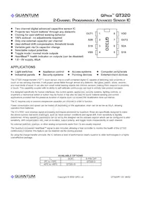 QT320-S Datasheet Cover