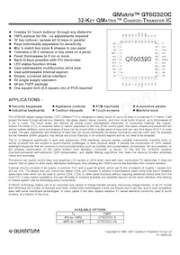 QT60320C-AS Datasheet Cover