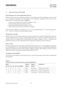 SLE 4428 M2.2 Datasheet Pagina 13