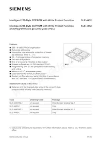 SLE 4442 M3.2 Datasheet Page 7