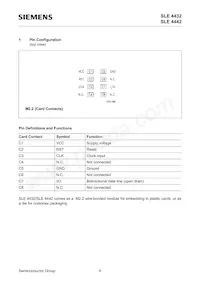 SLE 4442 M3.2 Datasheet Page 8