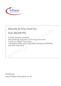 SLE 66C681PE MFC5.8 Datenblatt Cover
