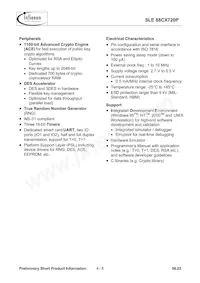SLE 88CX720P M5.3 Datasheet Page 4