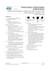 STM32F098VCT6 Datasheet Cover