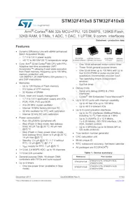 STM32F410RBT7TR Datasheet Cover