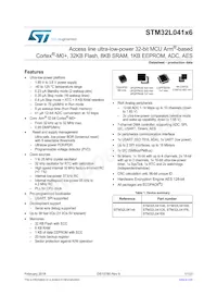 STM32L041K6T7 Datasheet Cover