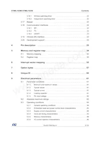 STM8L162M8T6 Datasheet Page 3