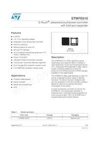 STMPE610QTR Datasheet Cover