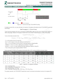 SX8658ICSTRT Datasheet Page 21