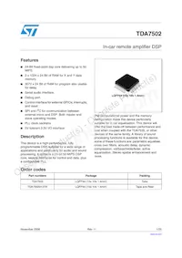 TDA7502 Datasheet Cover