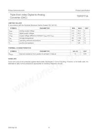 TDF8771AH/C1 Datasheet Page 6