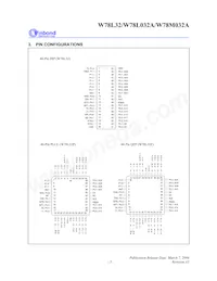 W78L032A24FL Datasheet Page 3