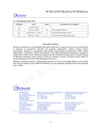 W78L032A24FL Datasheet Pagina 18