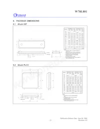 W78L801A24FL Datasheet Page 21