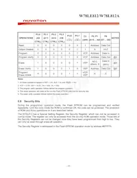 W78L812A24PL Datasheet Page 16