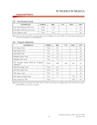 W78L812A24PL Datasheet Page 23