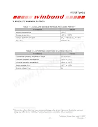 WMS7101100P Datasheet Pagina 11