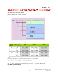 WMS7121100P Datasheet Page 21