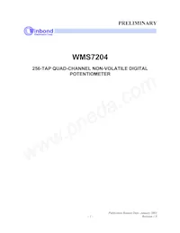 WMS7204050P Datasheet Cover