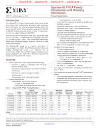 XC2S50E-6PQ208I Datasheet Page 3