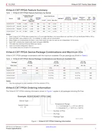 XC6VCX240T-1FF1156I Datasheet Page 2