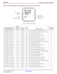 XCR3128XL-6CS144C Datasheet Pagina 9