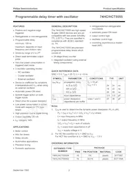 74HCT5555D Datasheet Page 3