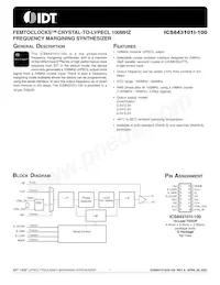 843101AGI-100LFT 데이터 시트 표지