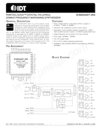 843207CY-350LFT Datasheet Copertura