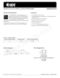 843S1333CGLFT Datasheet Cover