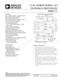 AD9627ABCPZ11-105 Datasheet Cover